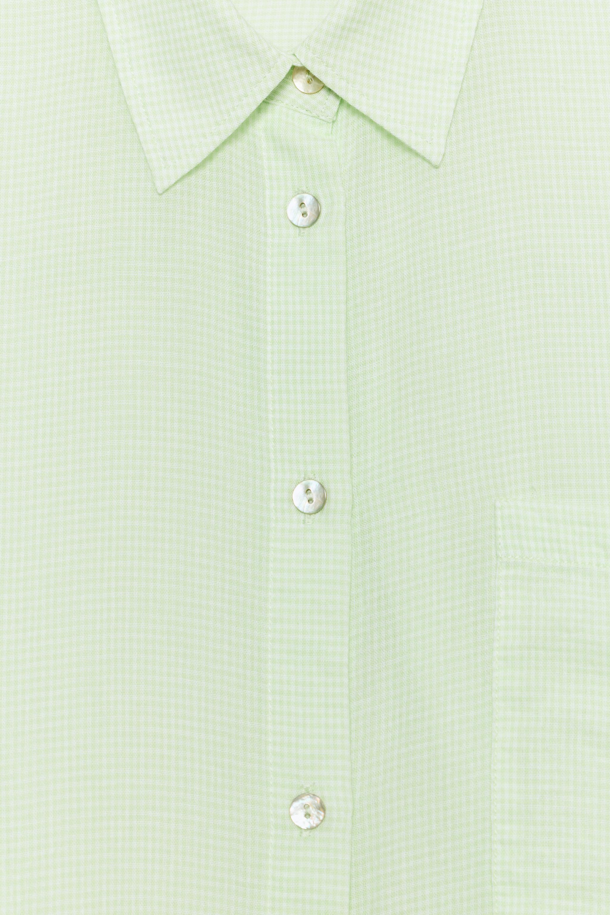 CHEMISE OVERSIZE GAZE POCHE
